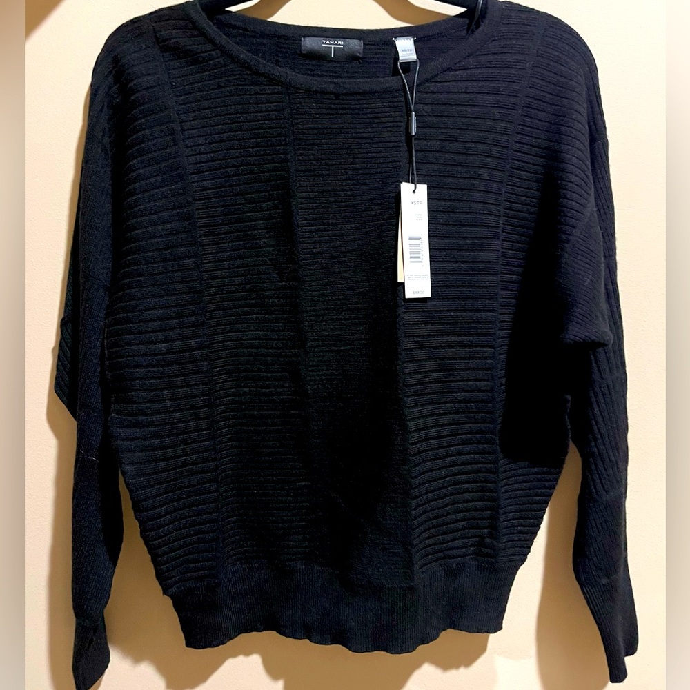 Tahari black sweater size xs would fit s-m